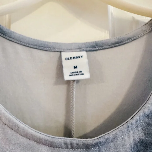 NWT! Old Navy, Blue and White Sleeveless Swing Dress - Picture 4 of 4